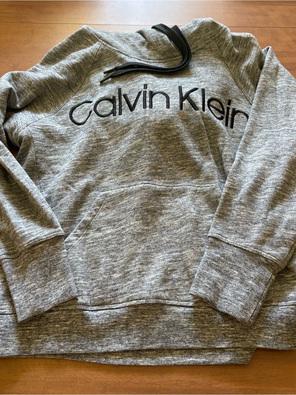 Calvin Klein Men's Heather Gray Logo Crewneck Sweatshirt